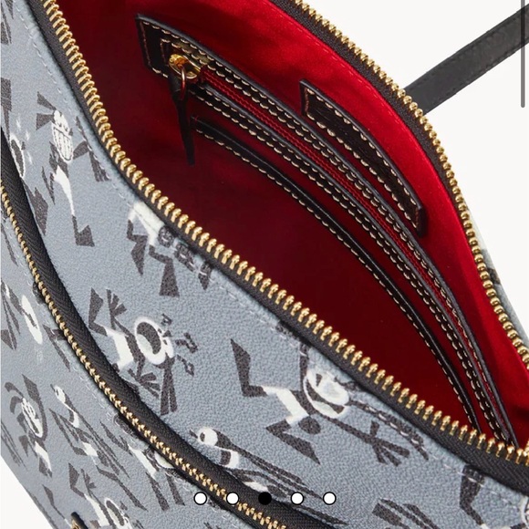 NWT Dooney & Bourke Gray and Black Crossbody with Disney Oswald Print - Picture 6 of 8